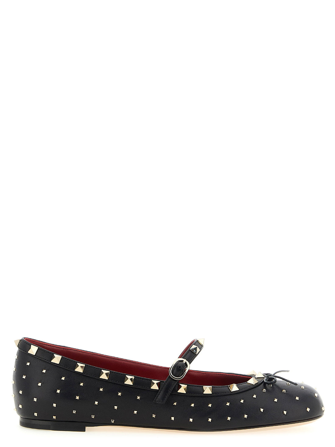 Valentino Garavani Rockstud Ballet Flats Black