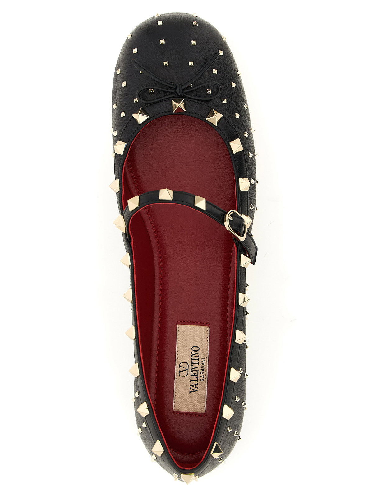 Valentino Garavani Rockstud Ballet Flats Black