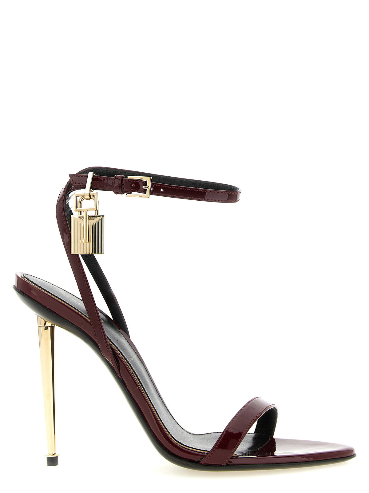 Tom Ford The Padlock Sandals Bordeaux