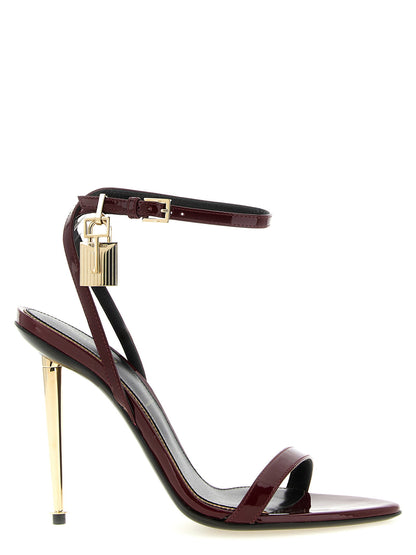 Tom Ford The Padlock Sandals Bordeaux