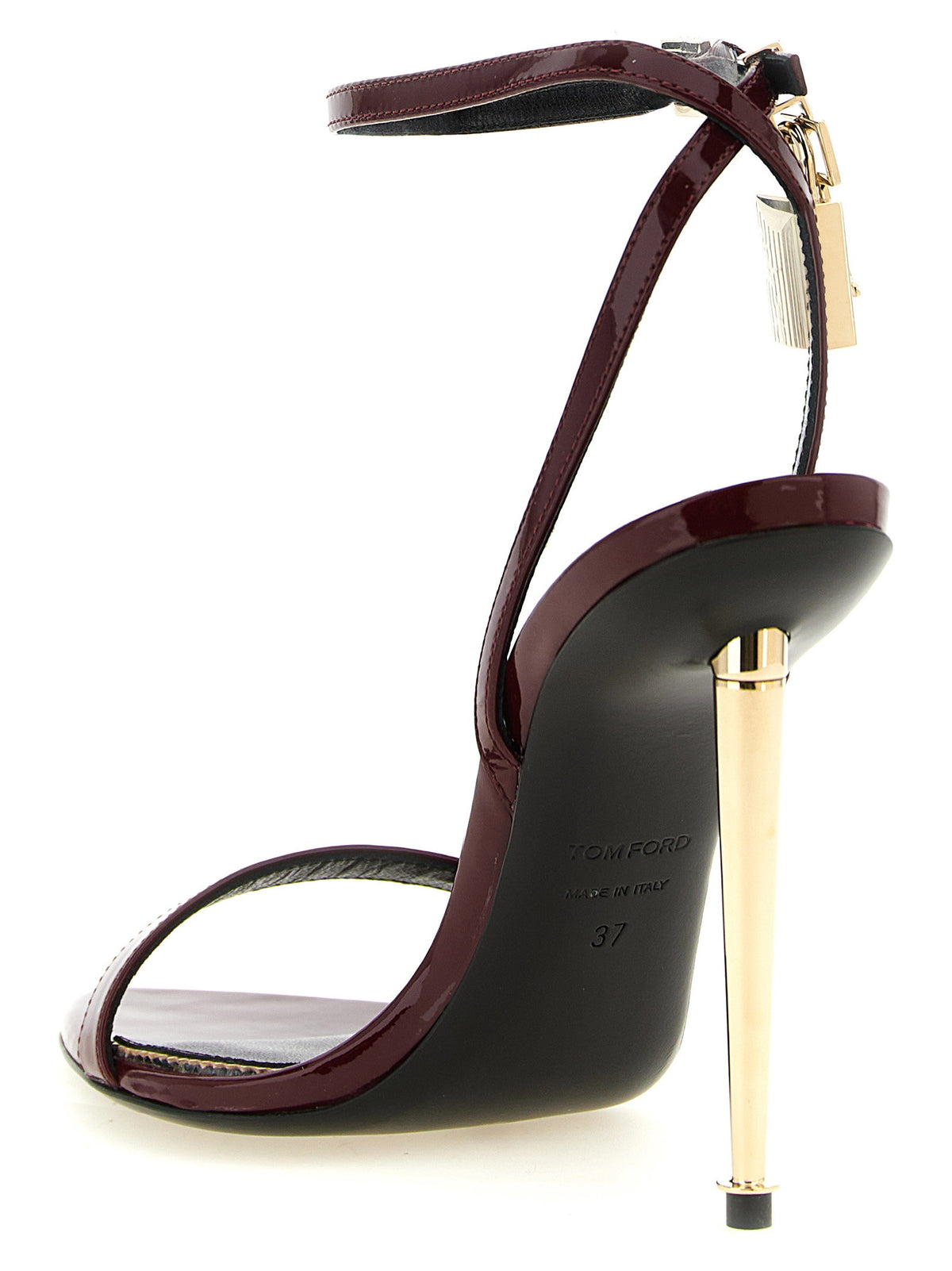 Tom Ford The Padlock Sandals Bordeaux