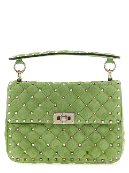 Valentino Garavani Rockstud Spike Shoulder Bag Green