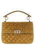 Valentino Garavani Valentino G. Rockstud Spike Medium Shoulder Bag Yellow