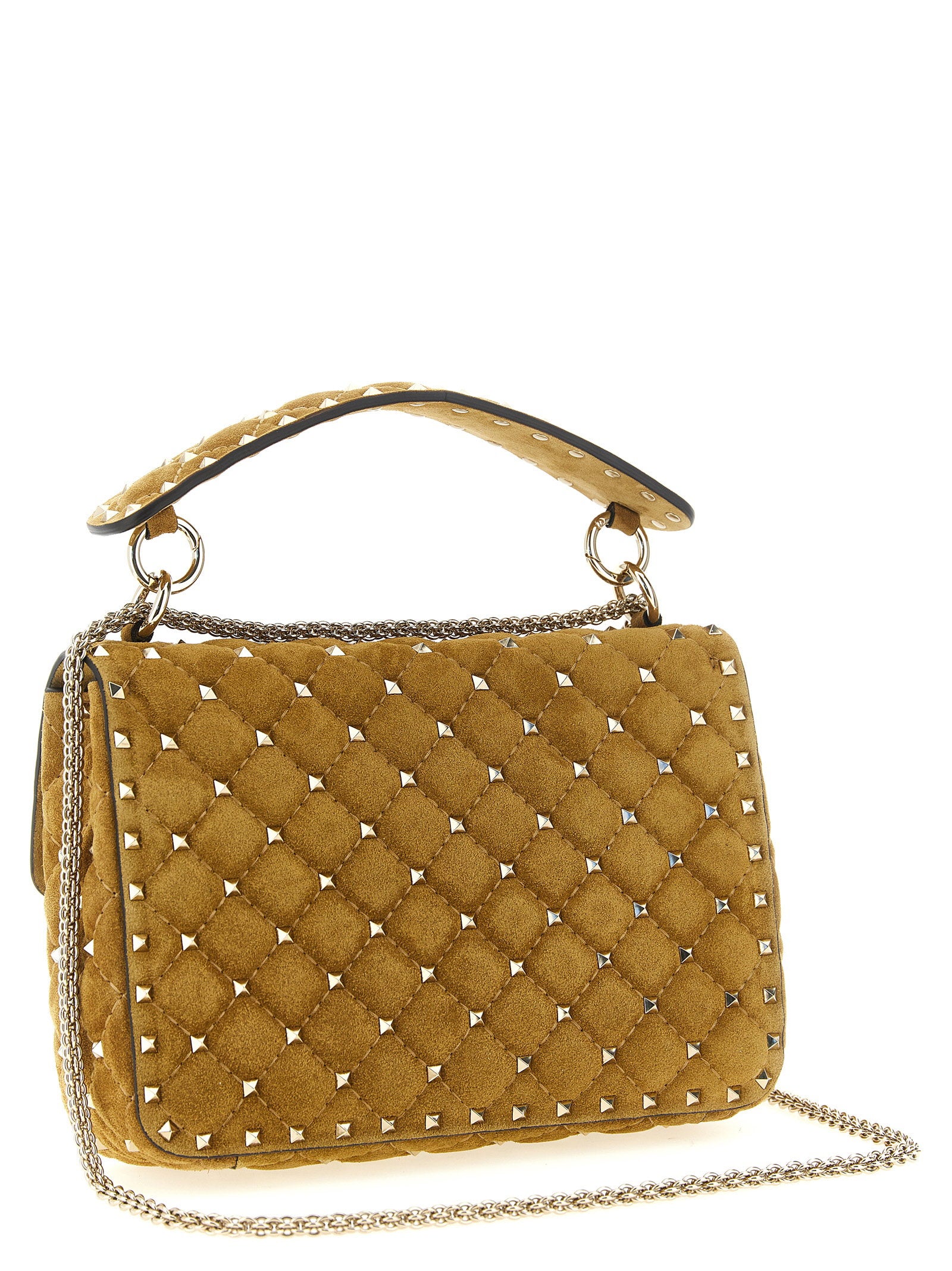 Valentino Garavani Valentino G. Rockstud Spike Medium Shoulder Bag Yellow