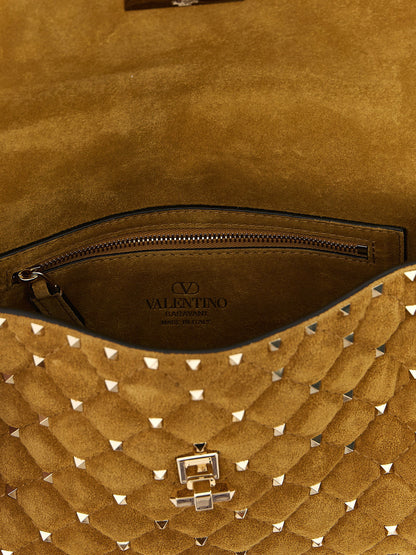 Valentino Garavani Valentino G. Rockstud Spike Medium Shoulder Bag Yellow