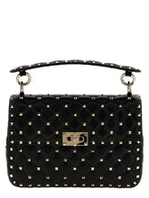 Valentino Garavani Rockstud Spike Shoulder Bag Black  