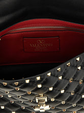 Valentino Garavani Rockstud Spike Shoulder Bag Black  