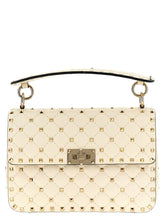 Valentino Garavani Rockstud Spike Shoulder Bag White