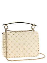 Valentino Garavani Rockstud Spike Shoulder Bag White