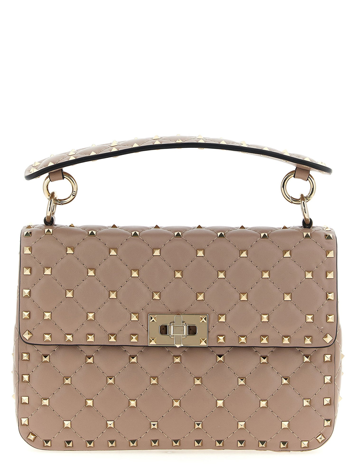 Valentino Garavani Rockstud Spike Shoulder Bag Pink