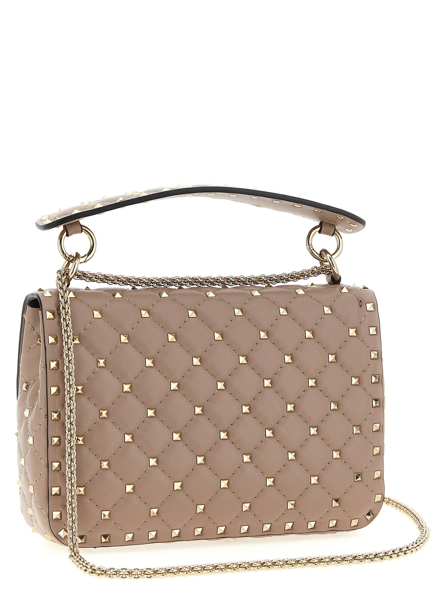 Valentino Garavani Rockstud Spike Shoulder Bag Pink