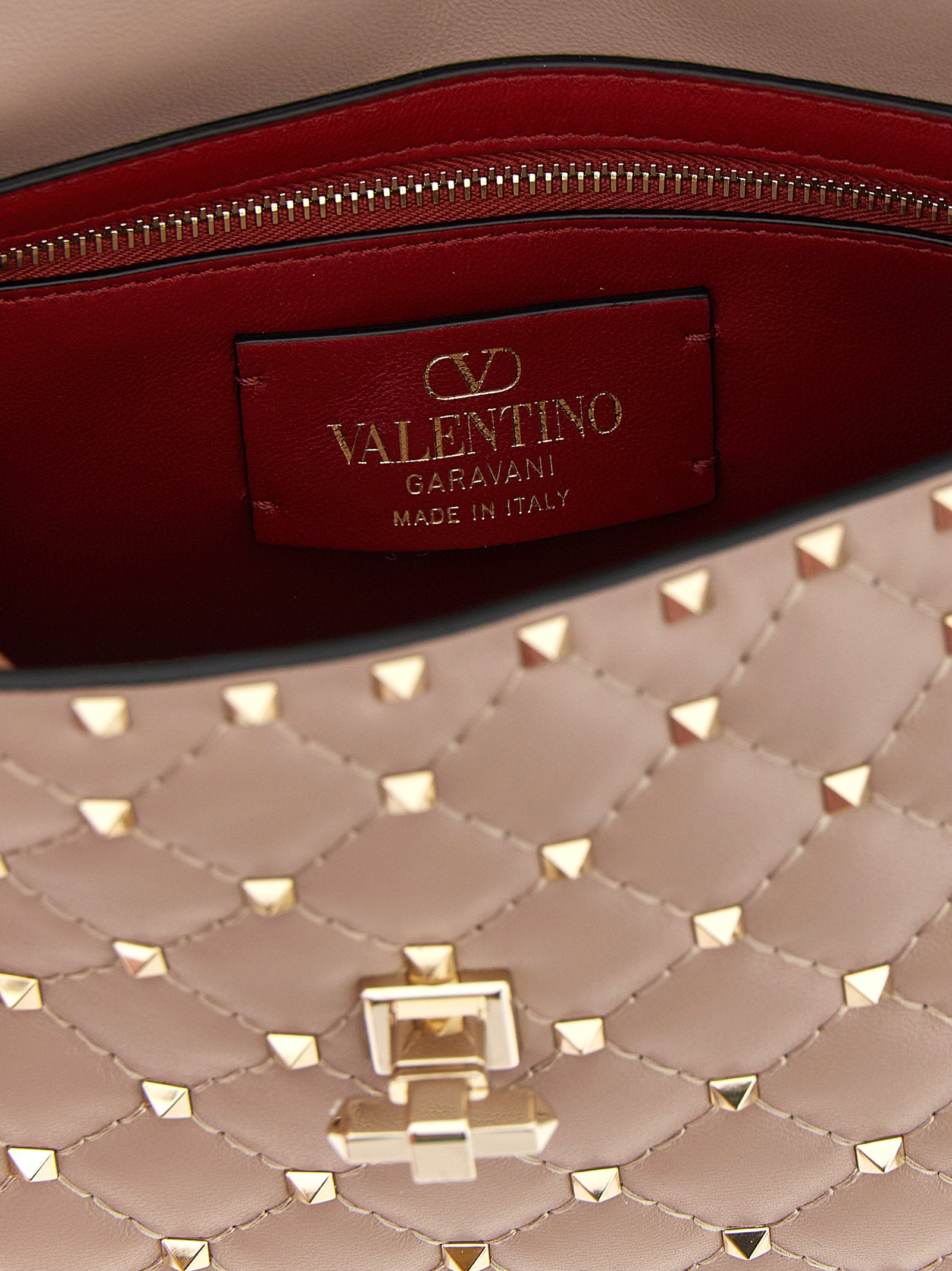 Valentino Garavani Rockstud Spike Shoulder Bag Pink
