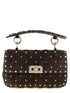 Valentino Garavani Rockstud Spike Shoulder Bag Brown