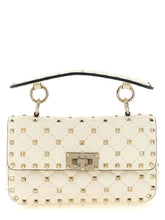 Valentino Garavani Valentino Rockstud Spike Small Shoulder Bag White