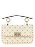 Valentino Garavani Valentino Rockstud Spike Small Shoulder Bag White