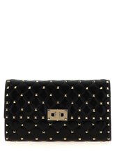 Valentino Garavani Rockstud Spike Shoulder Bag Black  