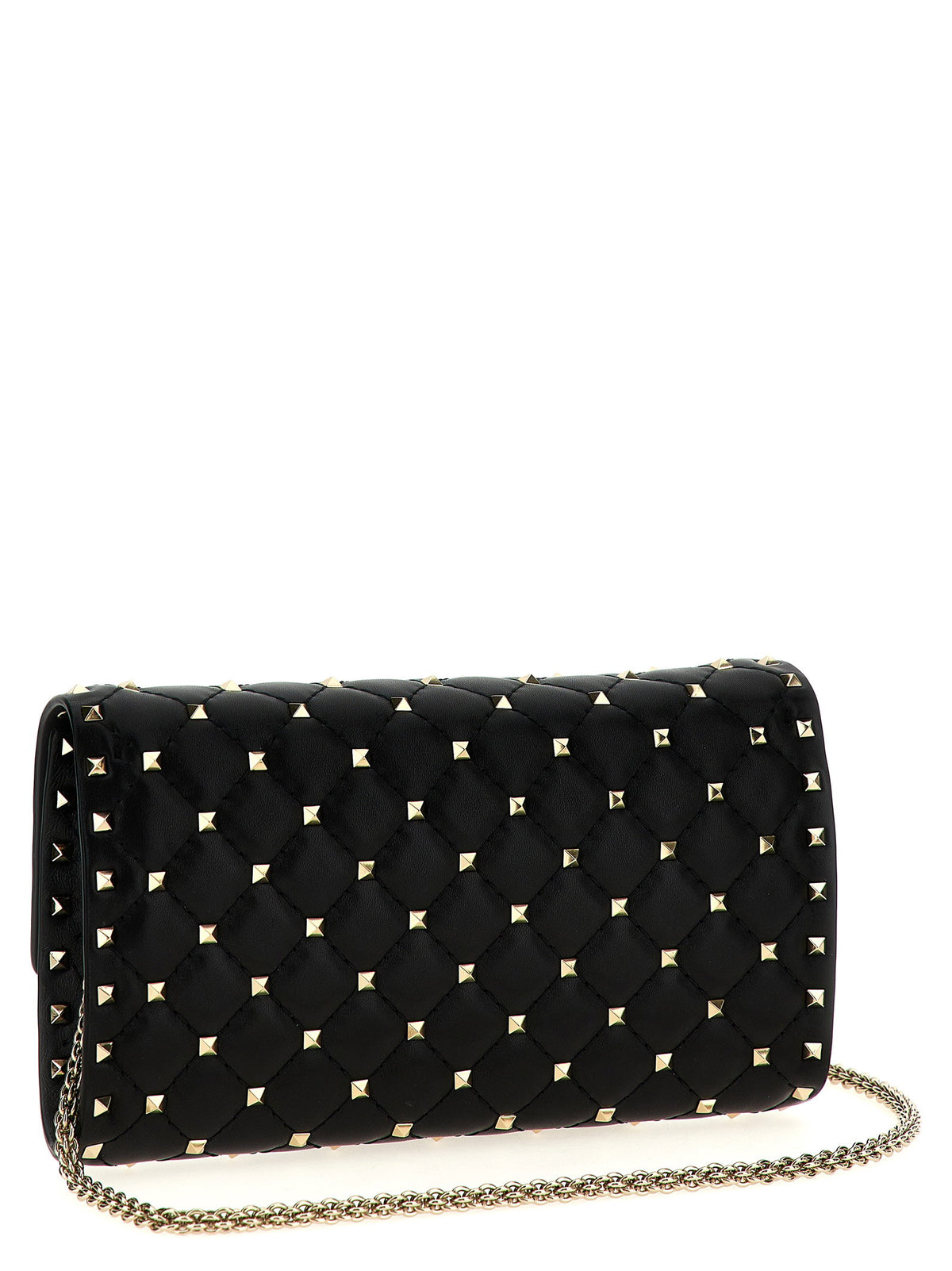 Valentino Garavani Rockstud Spike Shoulder Bag Black  