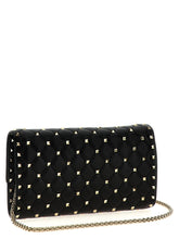 Valentino Garavani Rockstud Spike Shoulder Bag Black  