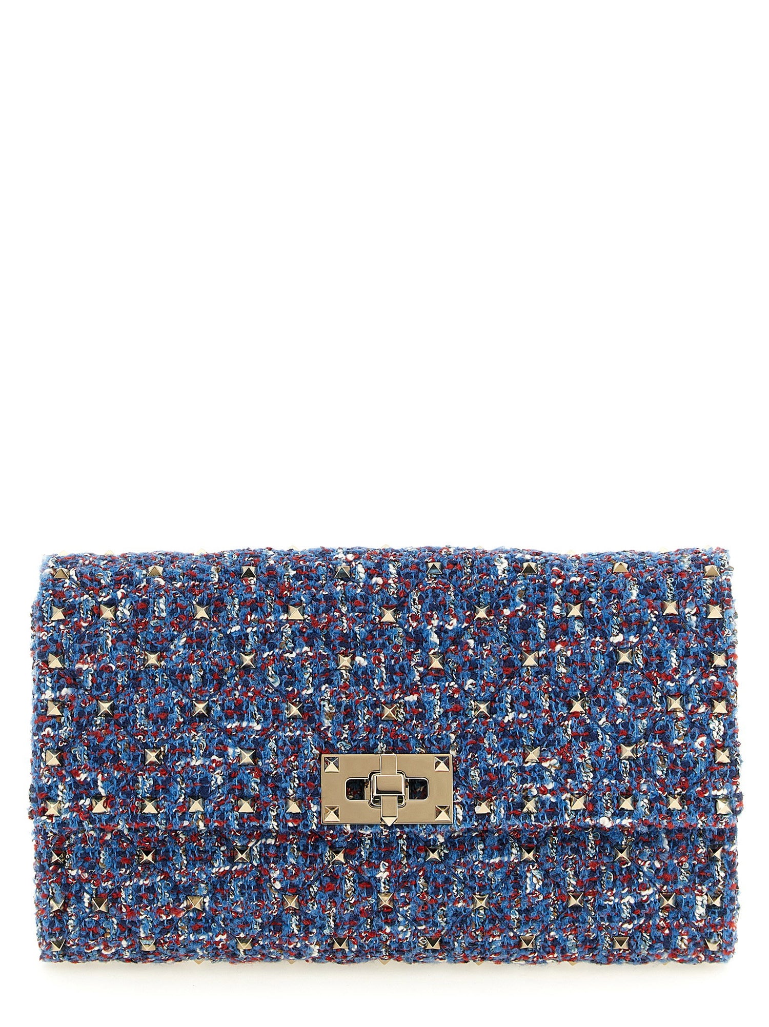 Valentino Garavani Rockstud Spike Shoulder Bag Blue