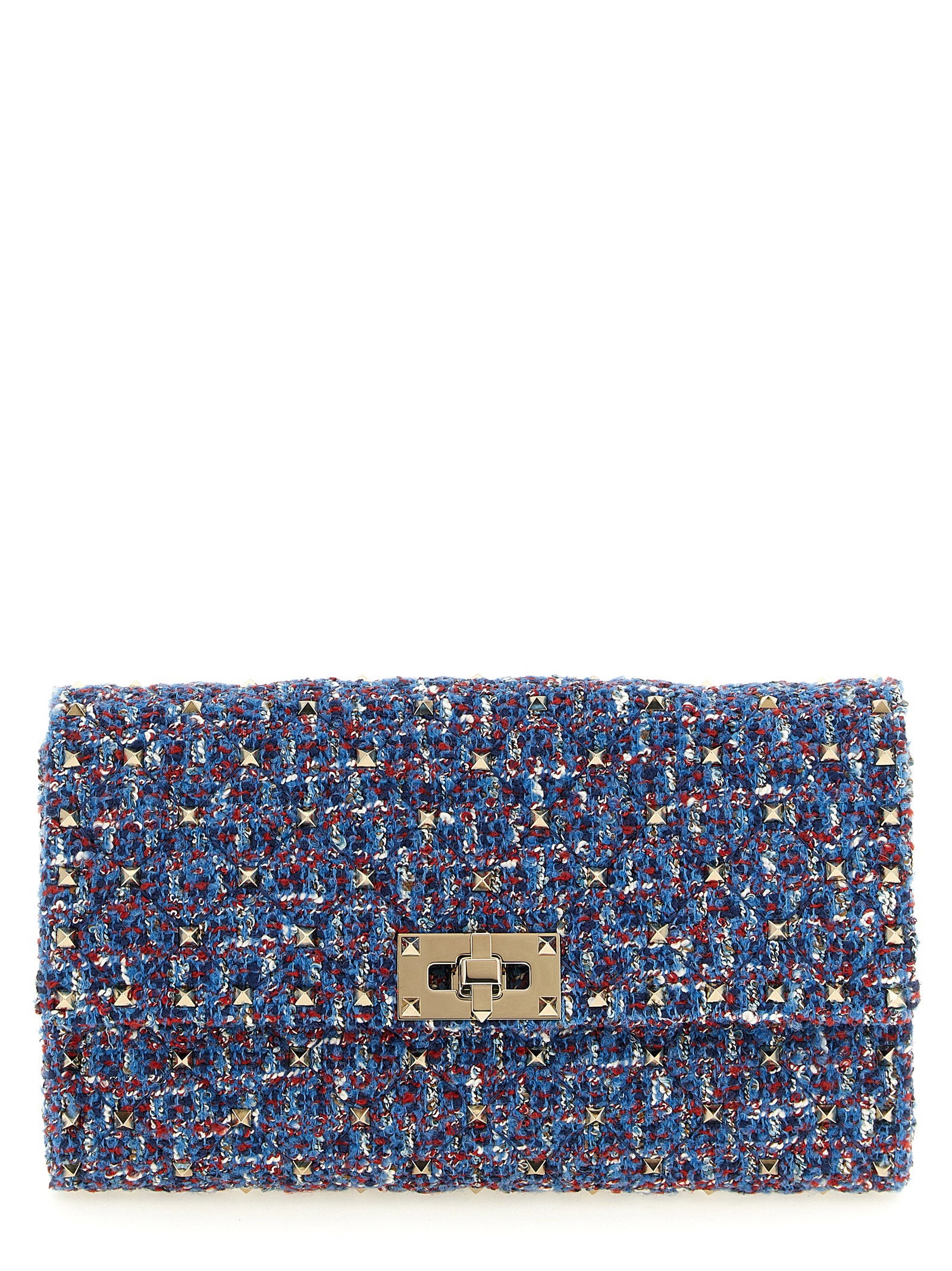 Valentino Garavani Rockstud Spike Shoulder Bag Blue