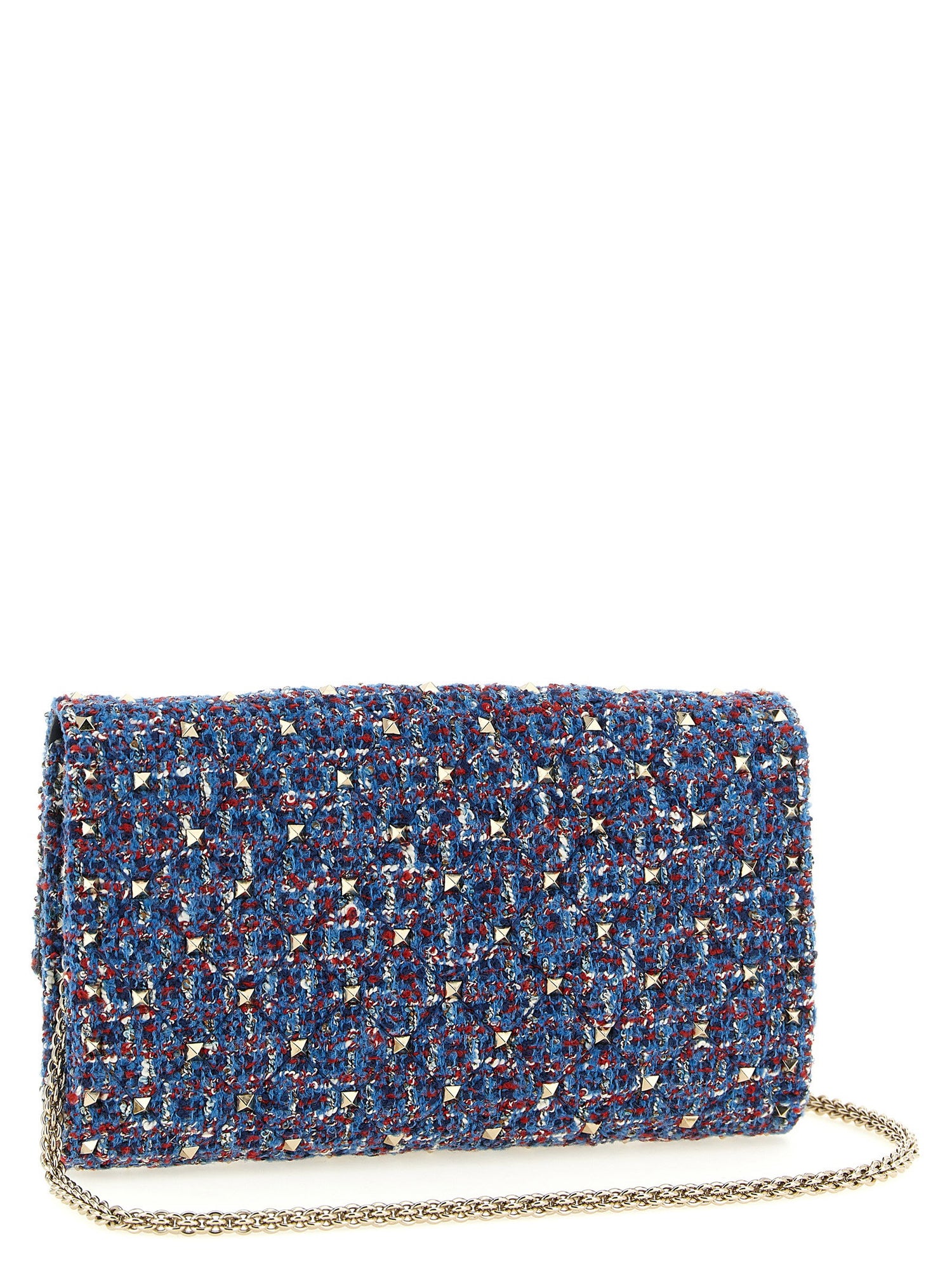 Valentino Garavani Rockstud Spike Shoulder Bag Blue