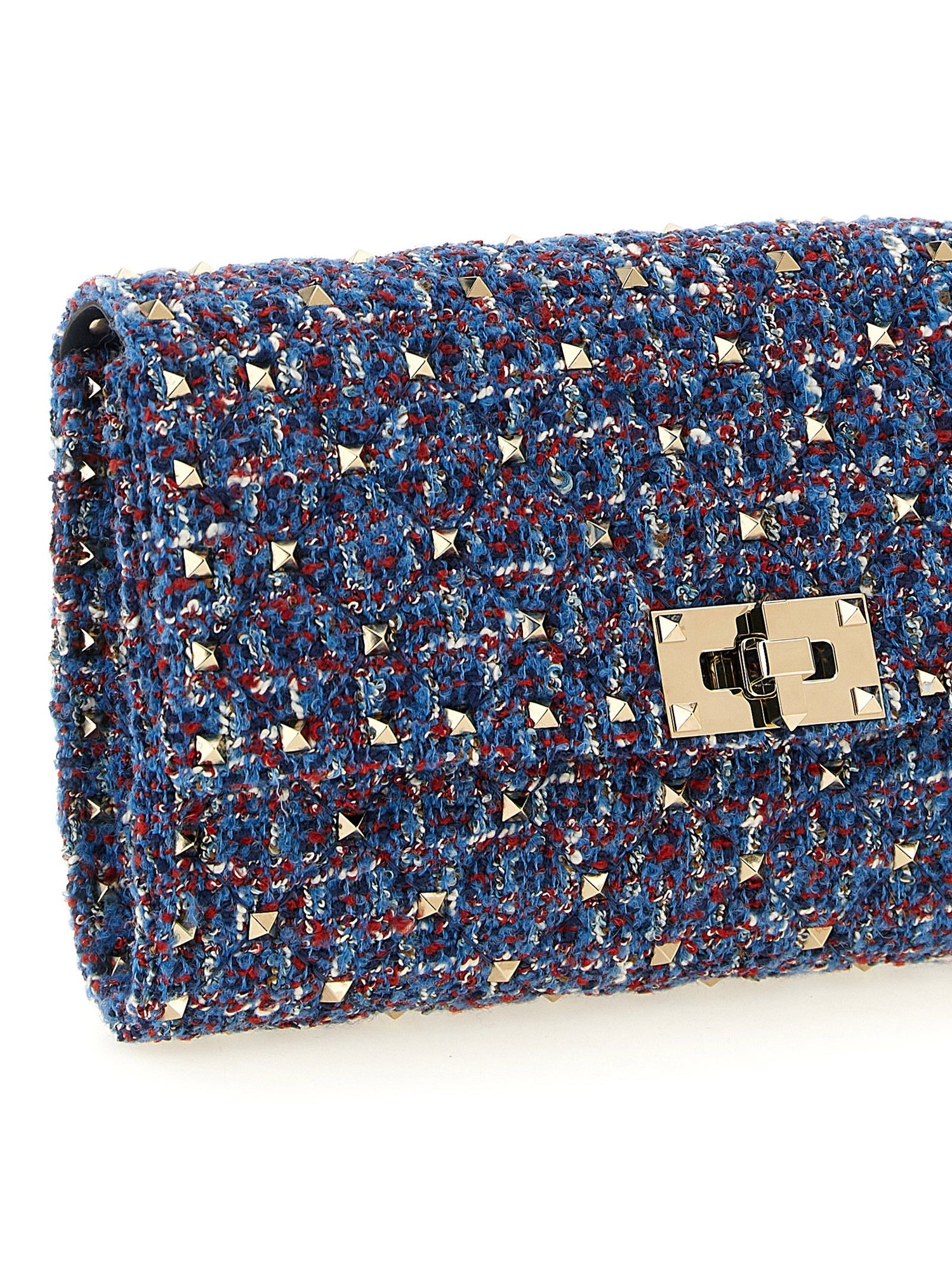 Valentino Garavani Rockstud Spike Shoulder Bag Blue