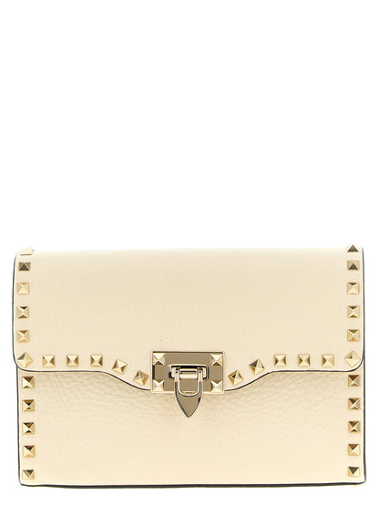 Valentino Garavani Rockstud Small Shoulder Bag White