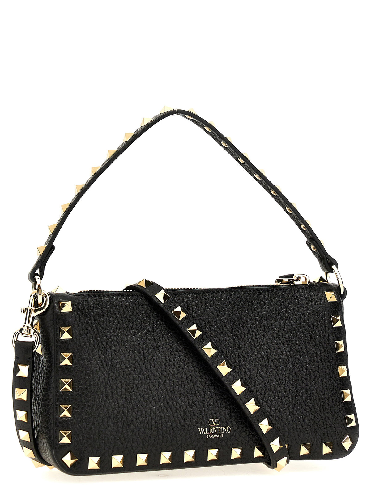 Valentino Garavani Rockstud Small Shoulder Bag Black  