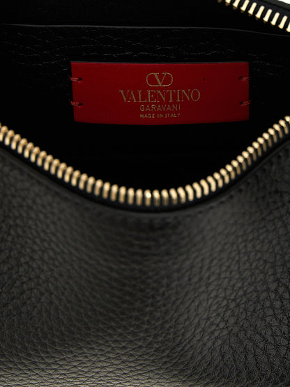 Valentino Garavani Rockstud Small Shoulder Bag Black  
