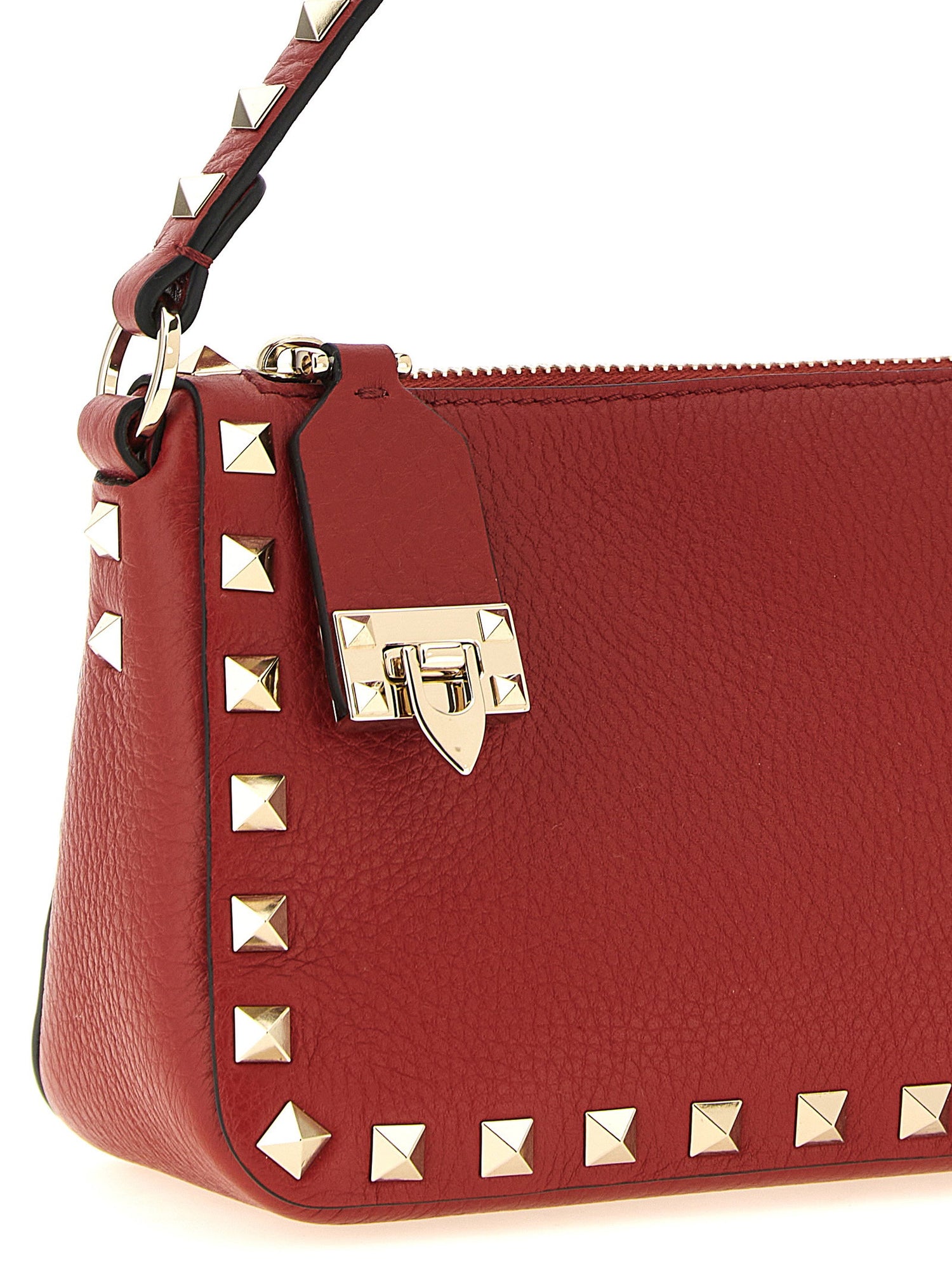 Valentino Garavani Valentinogaravani Rockstud Small Shoulder Bag Red