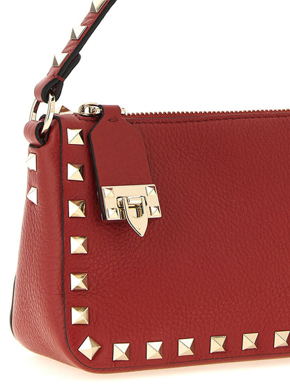 Valentino Garavani Valentinogaravani Rockstud Small Shoulder Bag Red
