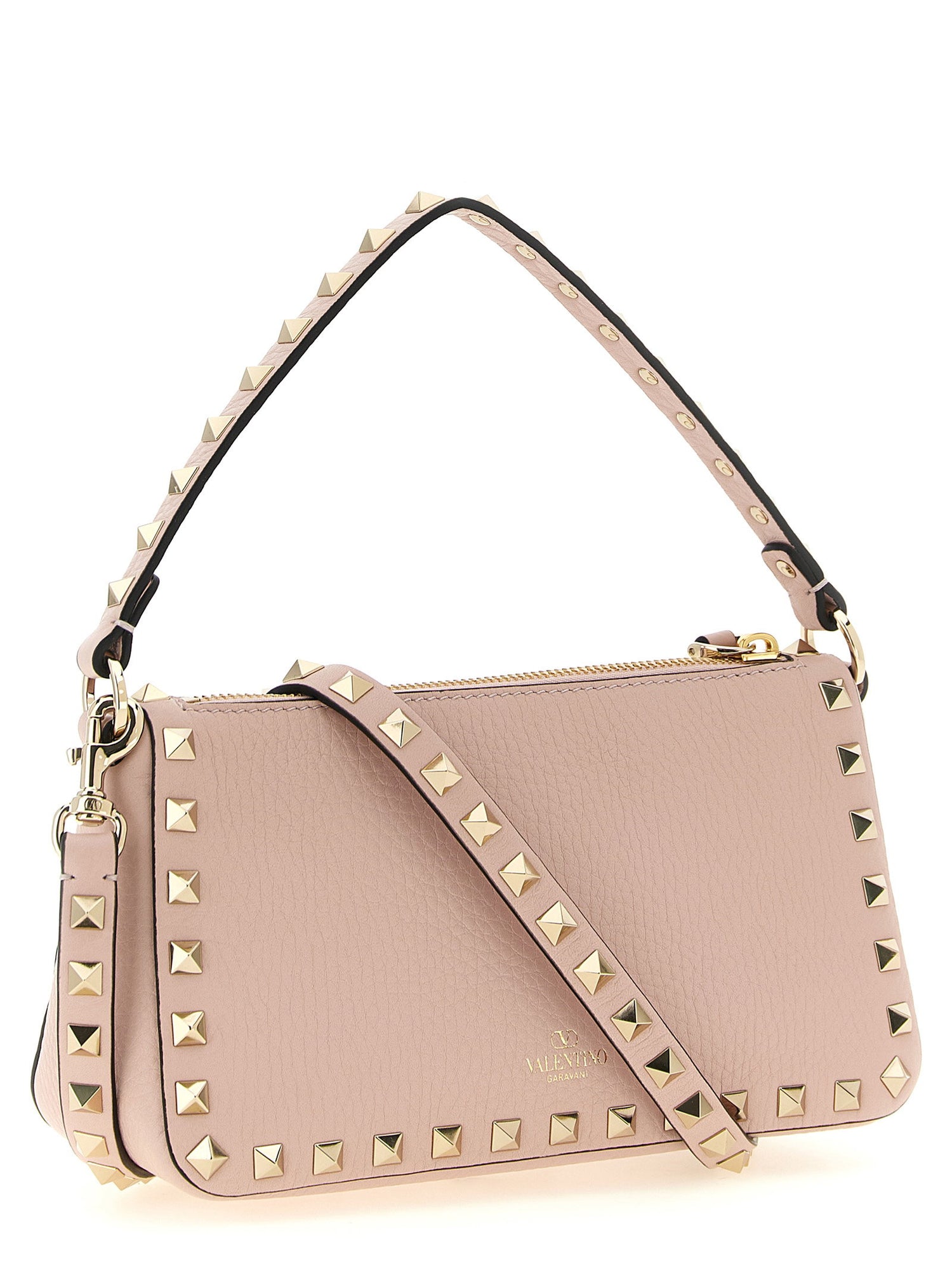 Borsavalentino Garavani Rockstud Small Shoulder Bag Pink