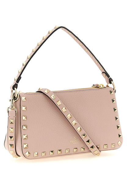 Borsavalentino Garavani Rockstud Small Shoulder Bag Pink