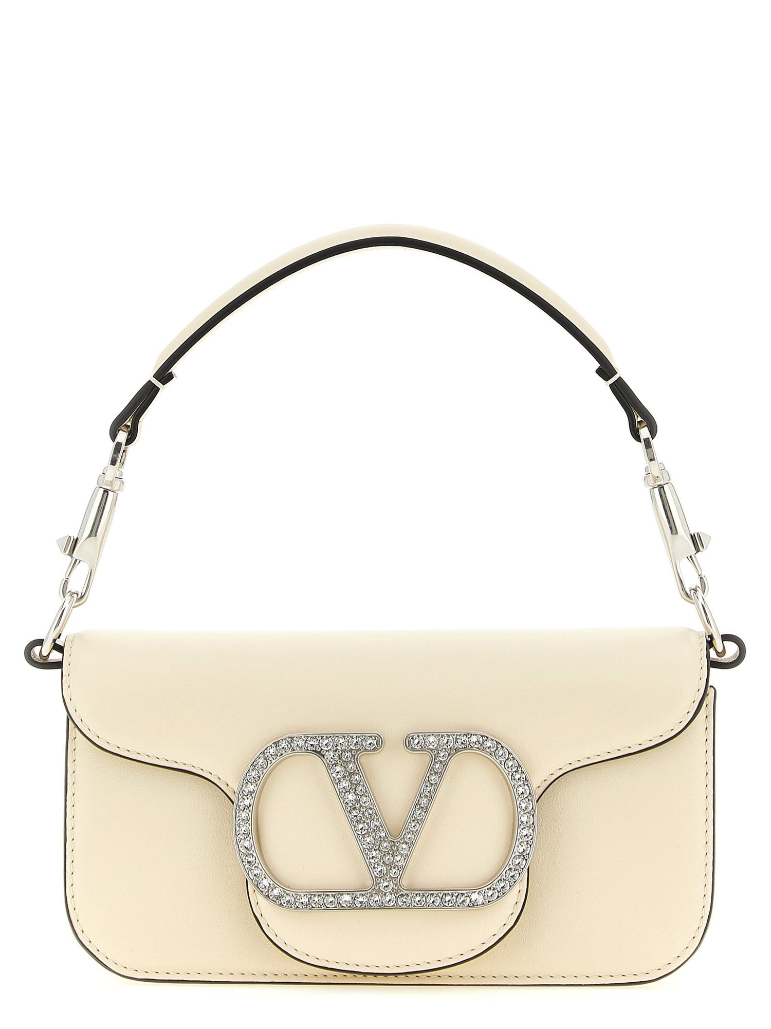 Valentino Garavani Locò Small Shoulder Bag White