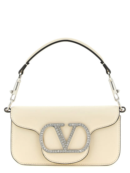 Valentino Garavani Locò Small Shoulder Bag White