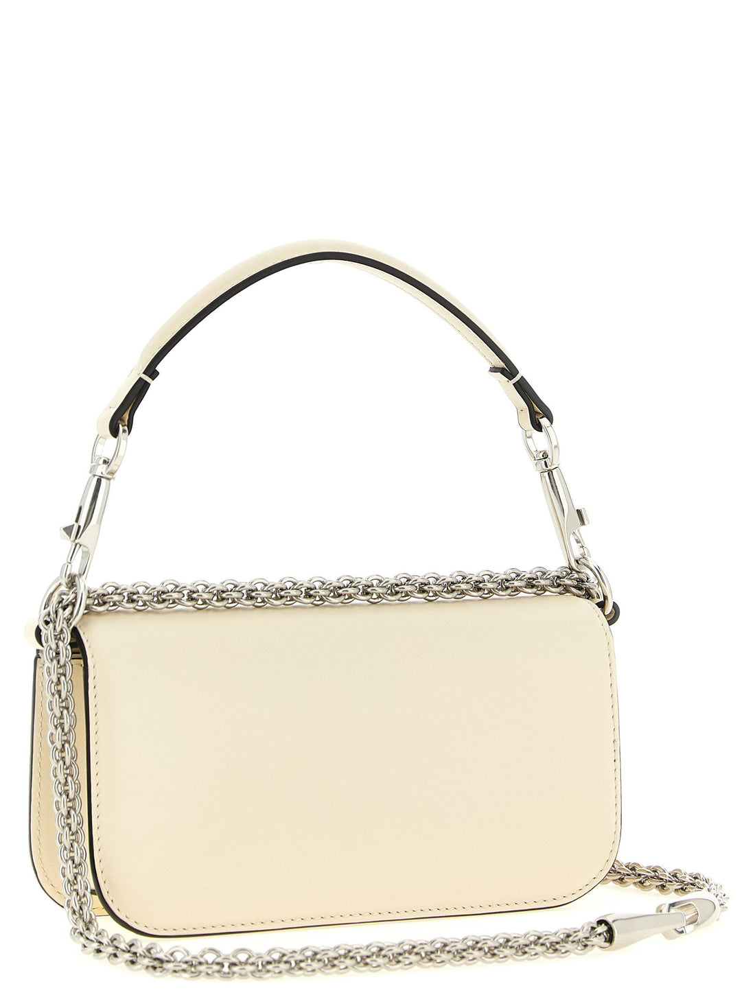 Valentino Garavani Locò Small Shoulder Bag White