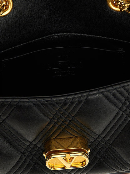 Valentino Garavani Quiltie 67 Shoulder Bag Black