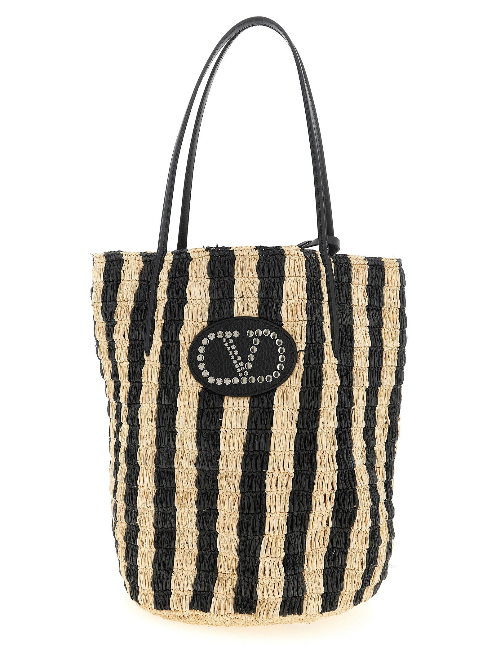 Shopping Valentino Garavani Raffia Black