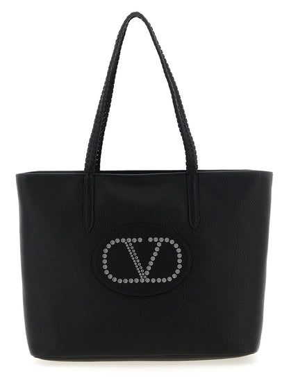 Valentino Garavani Nellcôte Shopping Bag Black