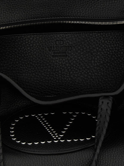 Valentino Garavani Nellcôte Shopping Bag Black