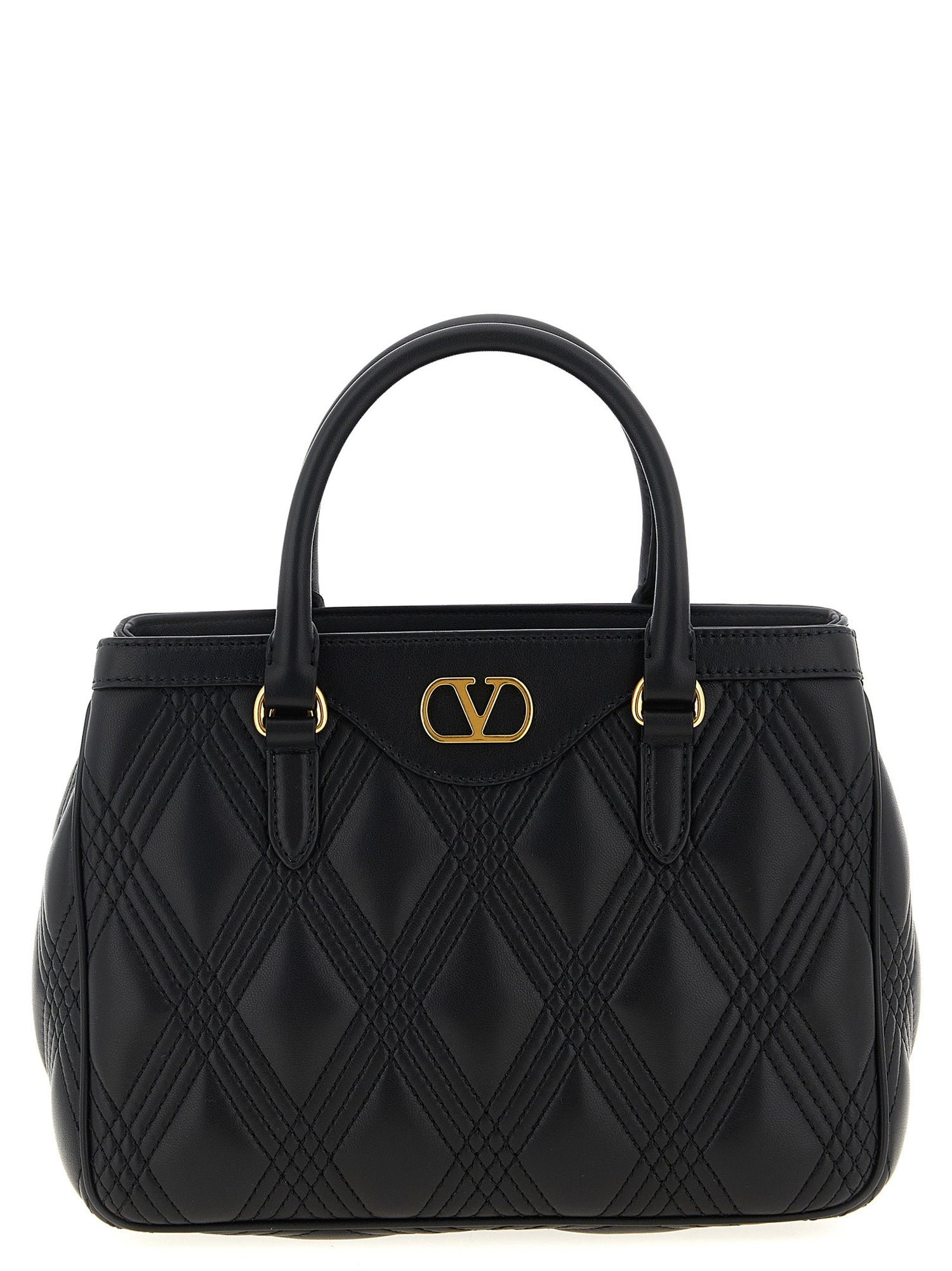 Valentino Garavani Quiltie 67 Handbag Black