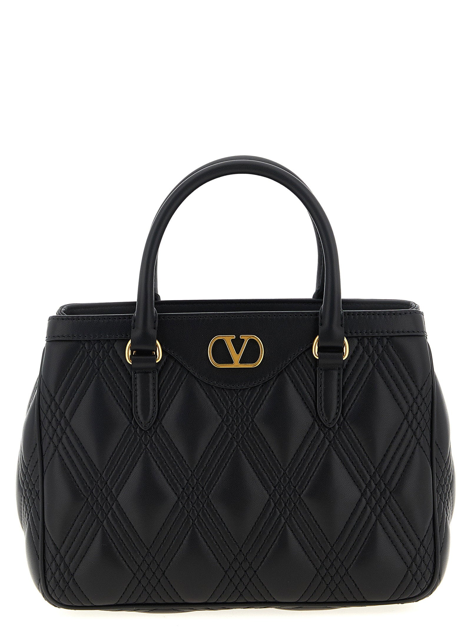 Valentino Garavani Quiltie 67 Handbag Black