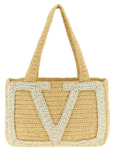 Valentino Garavani Viva Superstar Midi Shopping Bag White