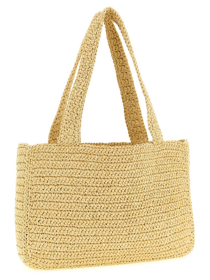 Valentino Garavani Viva Superstar Midi Shopping Bag White
