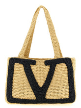 Valentino Garavani Viva Superstar Midi Shopping Bag Beige