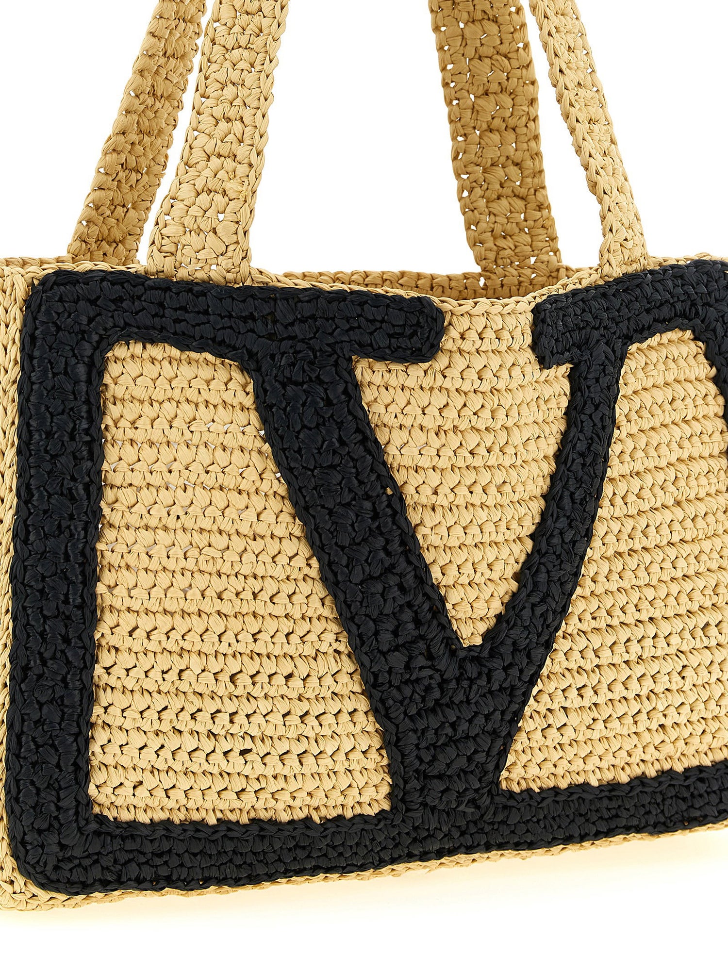 Valentino Garavani Viva Superstar Midi Shopping Bag Beige