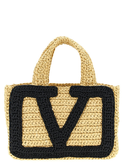 Valentino Garavani Valentinogaravani Vivasuperstar Small Shopping Bag Black