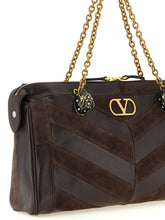 Valentino Garavani Panthea Medium Shoulder Bag Brown