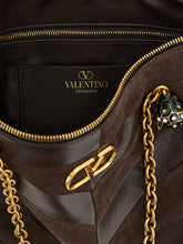 Valentino Garavani Panthea Medium Shoulder Bag Brown
