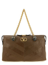 Valentino Garavani Panthea Medium Shoulder Bag Brown